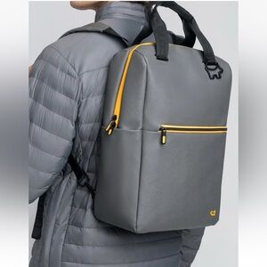Grey & Yellow Men's Backpack - Modern Urban Carry